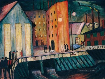 Expresionismo Painting - vistas de la ciudad Marianne von Werefkin Expresionismo